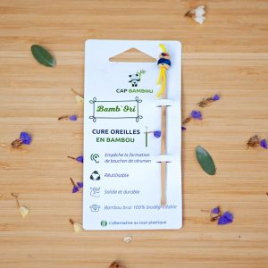 Bastoncillo limpiador de oídos ecológico oriculi CAP BAMBOU zero waste