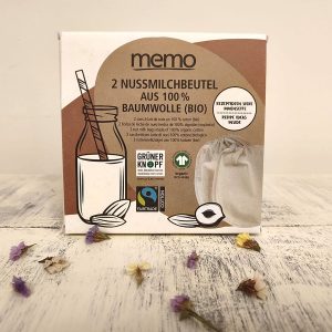 Bolsas para leche vegetal y germinar semillas de algodón ecológico (Pack 2 unidades).