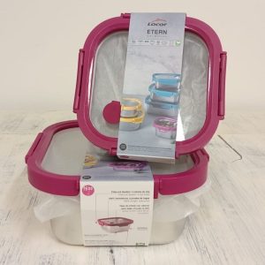 Tuppers Acero Inoxidable con Tapa de Vidrio CUADRADOS – LACOR Línea ETERN
