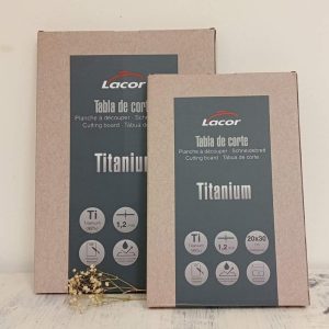 Tabla de cortar de titánio